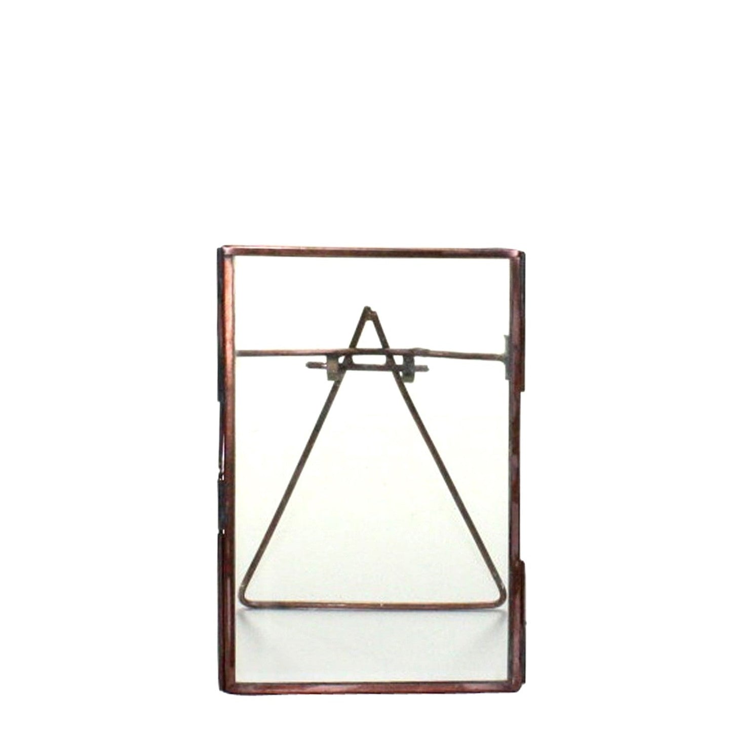 HomeRoots 4x6 Bronze Metal Vertical Glass Frame