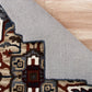 HomeRoots 5' Maroon and Gray Medallion Area Rug
