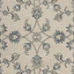 HomeRoots 5' Round Beige and Blue Filigree Area Rug