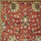 HomeRoots 5' Round Blue or Sage Tropical Leaves Indoor Area Rug