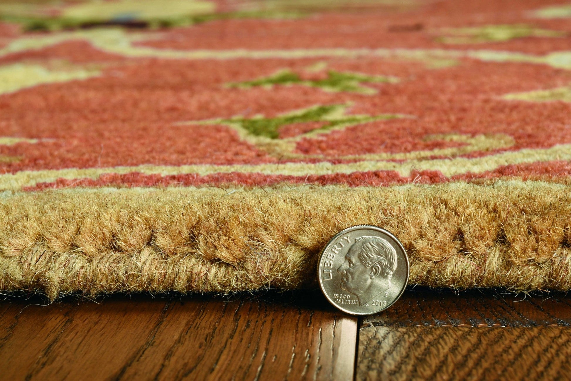 HomeRoots 5' Round Blue or Sage Tropical Leaves Indoor Area Rug