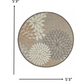 HomeRoots 5’ Round Natural and Gray Indoor Outdoor Area Rug