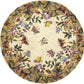 HomeRoots 5' Round Wool Antique Beige Area Rug