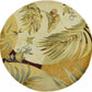 HomeRoots 5' Round Wool Coral or Ivory Area Rug