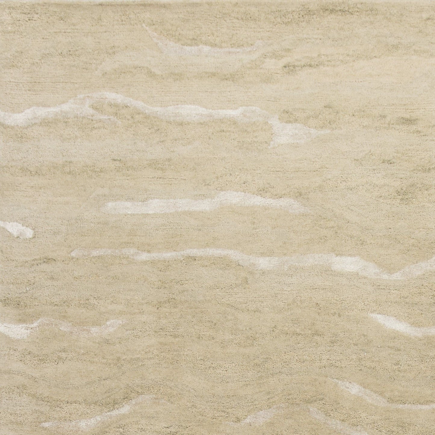 HomeRoots 5 x 7' Beige Hand Tufted Abstract Indoor Area Rug