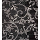 HomeRoots 5’ x 7’ Black Filigree Vines Area Rug