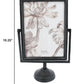 HomeRoots 5 x 7 Black Metal Vertical Pedestal Frame