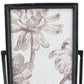 HomeRoots 5 x 7 Black Metal Vertical Pedestal Frame