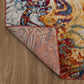 HomeRoots 5' x 7' Brown and Blue Collision Area Rug