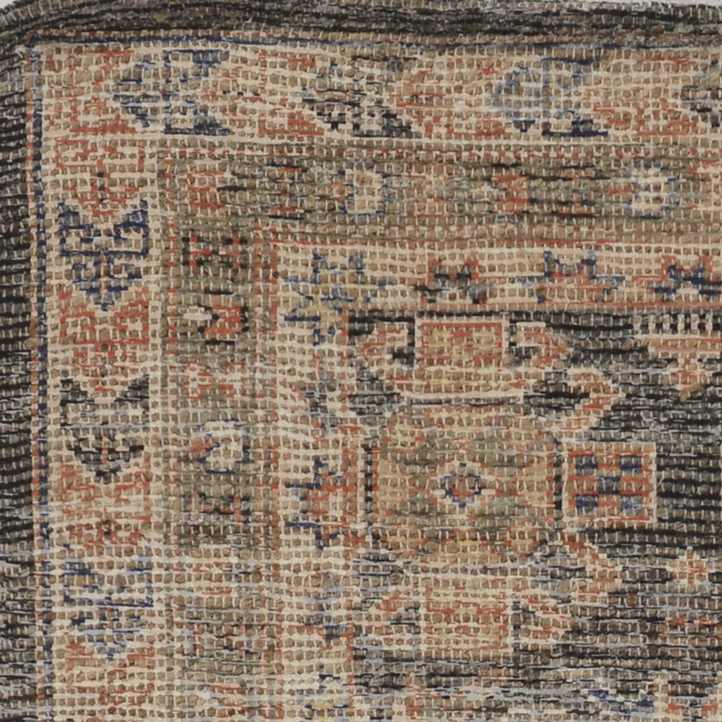 HomeRoots 5' x 7' Charcoal Hand Woven Traditional Indoor Area Rug