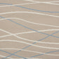 HomeRoots 5’ x 7’ Contemporary Waves Area Rug in Gray Finish
