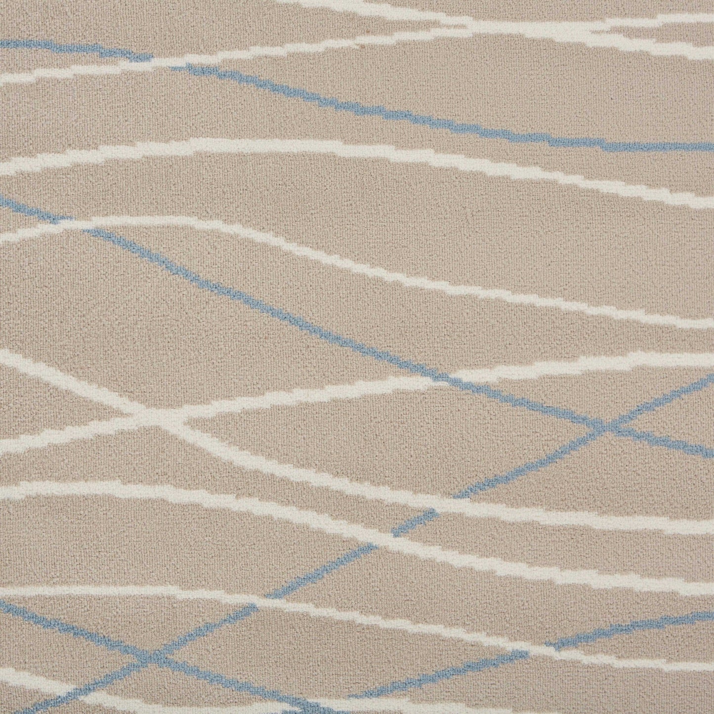 HomeRoots 5’ x 7’ Contemporary Waves Area Rug in Gray Finish