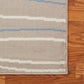 HomeRoots 5’ x 7’ Contemporary Waves Area Rug in Gray Finish