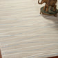 HomeRoots 5’ x 7’ Contemporary Waves Area Rug in Gray Finish