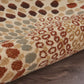 HomeRoots 5' x 7' Cream and Brown Swirls Area Rug