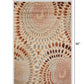 HomeRoots 5' x 7' Cream and Brown Swirls Area Rug
