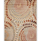 HomeRoots 5' x 7' Cream and Brown Swirls Area Rug