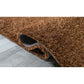 HomeRoots 5’ x 7’ Dark Brown and Gold Sparkly Area Rug