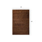 HomeRoots 5’ x 7’ Dark Brown and Gold Sparkly Area Rug