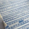 HomeRoots 5’ x 7’ Distressed Area Rug in Ivory and Blue Finish