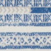 HomeRoots 5’ x 7’ Distressed Area Rug in Ivory and Blue Finish