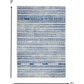 HomeRoots 5’ x 7’ Distressed Area Rug in Ivory and Blue Finish