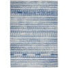 HomeRoots 5’ x 7’ Distressed Area Rug in Ivory and Blue Finish