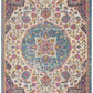 HomeRoots 5’ x 7’ Floral Medallion Area Rug in Pink and Blue Finish