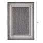 HomeRoots 5' x 7' Gray Framed Indoor Outdoor Area Rug