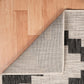 HomeRoots 5' x 7' Gray Geometric Indoor Outdoor Area Rug