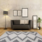 HomeRoots 5' x 7' Gray Geometric Indoor Outdoor Area Rug