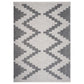 HomeRoots 5' x 7' Gray Geometric Indoor Outdoor Area Rug