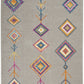 HomeRoots 5’ x 7’ Gray and Multicolor Geometric Area Rug