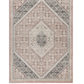 HomeRoots 5' x 7' Gray and Soft Pink Traditional Area Rug