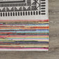 HomeRoots 5' x 7' Grayscale Geometric Center Area Rug
