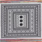 HomeRoots 5' x 7' Grayscale Geometric Center Area Rug