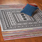 HomeRoots 5' x 7' Grayscale Geometric Center Area Rug