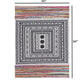 HomeRoots 5' x 7' Grayscale Geometric Center Area Rug