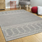 HomeRoots 5' x 7' Grey Geometric Pattern Wool Indoor Area Rug