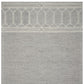 HomeRoots 5' x 7' Grey Geometric Pattern Wool Indoor Area Rug