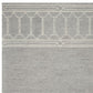 HomeRoots 5' x 7' Grey Geometric Pattern Wool Indoor Area Rug
