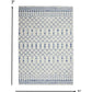 HomeRoots 5' x 7' Ivory and Blue Berber Pattern Area Rug