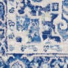 HomeRoots 5' x 7' Ivory and Blue Persian Medallion Area Rug