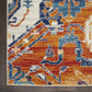 HomeRoots 5’ x 7’ Ivory and Gold Floral Motif Area Rug