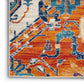 HomeRoots 5’ x 7’ Ivory and Gold Floral Motif Area Rug