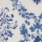 HomeRoots 5’ x 7’ Ivory and Navy Damask Area Rug
