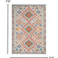 HomeRoots 5’ x 7’ Ivory and Red Diamonds Area Rug