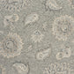 HomeRoots 5' x 7' Light Gray Floral Area Rug