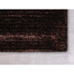 HomeRoots 5’ x 7’ Modern Shimmery Area Rug in Dark Brown Finish