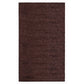 HomeRoots 5’ x 7’ Modern Shimmery Area Rug in Dark Brown Finish